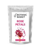 Botanic Basket Edible Rose Petals 50 grams Non GMO Natural Perfect for Tea Cocktail Flowers Mocktail Decorations Confetti Soap Making - Buy Online on SooperMarket.com