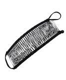 Black Large Banana Hair Clips Set - 40 Combs for Natural Curly Thick Hair, Stretch & Adjust, Comfy, Damage-Free, All-Day Hold - Ponytail Style - Buy Online on SooperMarket.com