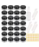 70 Pcs Empty Plastic Cosmetic Jars 5ml Sample Containers Pots Bottles sample pots for cosmetics Travel Cosmetic Jar Pots with Lids travel pots for cream travel cream pots for toiletries Black-70pcs-5ml - Buy Online on SooperMarket.com