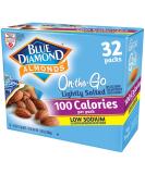 Blue Diamond Almonds Low Sodium Lightly Salted Snack Nuts, 100 Calorie Packs, 32 Count - Buy Online on SooperMarket.com