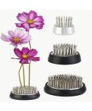 JUSTDOLIFE Flower Frogs - Stainless Floral Frogs Kenzan Flower Frog Vase | Round Metal Floral Arranger Pin Holder Ikebana | Flower Pin Frog Arrangements for DIY Flower Craft 0.9|1.34|2.36- 3 Pack Silver3 - Buy Online on SooperMarket.com