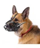 Breathable Basket Muzzle for Large Dogs | Adjustable Dog Muzzle for Barking & Biting Prevention (M: 31-35 cm) - Buy Online on SooperMarket.com