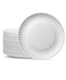 300 Pack 9 Inch Disposable White Paper Plates - Uncoated, Large 300 Count - Buy Online on SooperMarket.com