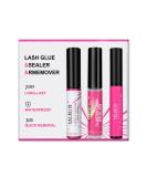 CALAILIS Cluster Lash Glue Lash Sealer and Lash Remover Kit  Super Strong Hold and Long Lasting 72 Hours Lash Bond and Seal Quick Gentle Clean Non-Irritating Lash Extension Remover Glue&Sealer&Remover - Buy Online on SooperMarket.com