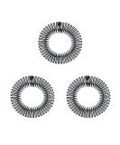 Pinksee 3pcs Stretch Flexible Hair Combs Headband for Women - Black - Buy Online on SooperMarket.com