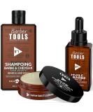 Buy French Cosmetic Beard Set | 30ml Beard Oil Balm & Shampoo | Premium Barber Tools for Ultimate Beard Care - Buy Online on SooperMarket.com