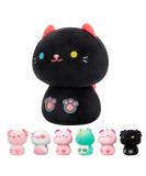 Mewaii 14'' Soft Cat Mushroom Plushie Stuffed Animal Plush Pillow Squishy Toy - Black Black Cat 14 Inch - Buy Online on SooperMarket.com
