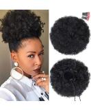 Afro Puff Drawstring Ponytail Extension for Black Women, Premium Black 1B# 80gram Short Synthetic Afro Puff Ponytail for Natural Hair, Clip On Kinky Drawstring Curly Ponytail Bun Natural Black #1B - Buy Online on SooperMarket.com