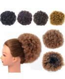 Short Kinky Curly Afro Puff Drawstring Ponytail Extension | Clip in Hairpiece for Women (Large T1B/30#) - Buy Online on SooperMarket.com
