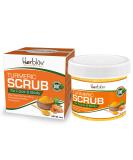 Herblov Turmeric Face Scrub - Natural Acne Treatment for Glowing Skin - Detox Clay Mask with Turmeric for Brightening and Toxin Removal - Buy Online on SooperMarket.com