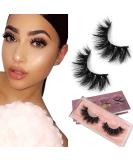 GOO GOO 16mm Bushy Siberian Mink Fur False Eyelashes - Handmade 3D Natural Soft Curl Fake Lashes - Reusable Makeup Eyelashes - 1 Pair - Buy Online on SooperMarket.com