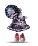 Build a Bear Wardrobe Checked Dress, Hat & Shoes Set - Fits Build-A-Bear Teddy Bears - Buy Online on SooperMarket.com