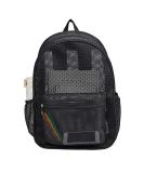 Heavy Duty Mesh Backpack, See Through College Student Backpack with Padded Shoulder Straps for Swimming, Outdoor Sports Black - Buy Online on SooperMarket.com