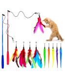 OODOSI Retractable Cat Wand Toy & Refills - Interactive Exercise Toys for Cats & Kittens, Color A - Buy Online on SooperMarket.com