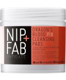 Nip+Fab Dragon's Blood Fix Cleansing Pads | 80 ml | Hydrating Facial Cleansing Pads with Hyaluronic Acid with Dragon's Blood | Vegan & Cruelty-Free - Buy Online on SooperMarket.com