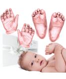 BabyRice Large Hand and Foot Casting Kit w/ Metallic Paint (Rose Gold) - Buy Online on SooperMarket.com