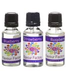 Flavour Factory DIY Flavour Concentrates for E-Liquids Blueberry Strawberry Raspberry (3 x 28.5ml) - Buy Online on SooperMarket.com