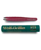 Wolf & Griffin Mini Tweezer - Stainless Steel Electric Pink | Professional Eyebrow Tweezers for Men & Women, Ideal for Facial Hair Removal - Buy Online on SooperMarket.com