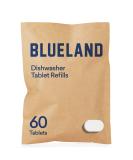 BLUELAND Dishwasher Detergent Tablet Refill 1 Pack - Plastic-Free & Eco Friendly Alternative to Liquid Pods or Sheets - Natural, Sustainable - 60 Washes 60 Tablet Refill - Buy Online on SooperMarket.com