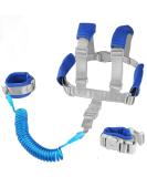 Baby Anti Lost Wrist Link -Anti Lost Backpack Leash Baby Leash Safety Walking Leash Wrist Link with Upgraded Safety Locks for Kids Toddler Leash Anti Lost (2 in 1 Dark Blue 8.2 Foot)  - Buy Online on SooperMarket.com