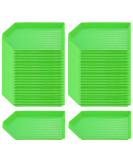 100 Pieces Plastic Bead Sorting Trays - Green | Diamond Rhinestone, Painting, Cross Stitch, Nail Art, Craft DIY Storage Plates - Buy Online on SooperMarket.com