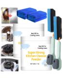 Super Strong Kitchen Cleaner Powder Powerful Kitchen All-Purpose Powder Cleaner Multifunctional Strong Cleaning Agent Stainless Steel Cleaning Powder Powder Foam Cleaner (2Pcs) - Buy Online on SooperMarket.com