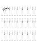 105PCS Mini Spray Bottles - 5ML Clear Glass Perfume Containers for Fragrance, Cosmetics, Essential Oils - Refillable, Fine Mist Atomizer for Travel - Empty Sample Spray Bottles for Cleaning - Buy Online on SooperMarket.com