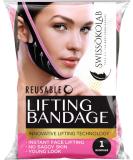 SWISSOKOLAB Reusable Face Slimming Strap Double Chin Reducer V Line Mask Chin Up Patch Chin V Up Contour Tightening Firming Tape Neck Bandage V-Line Lifting Patches V Shaped Belt (Lifting Bandage) - Buy Online on SooperMarket.com