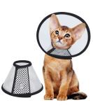 Vivifying Cat Cone 7.2-9.0 Inches Lightweight Plastic Elizabethan Collar for Cats Mini Dogs and Rabbits (M Black) - Buy Online on SooperMarket.com