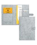 kwmobile Felt Cover for German Medical Records - U-Book & Vaccination Certificate with Extra Compartments | Durable & Stylish Protection - Buy Online on SooperMarket.com