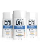 Certain Dri Everyday Strength Clinical Antiperspirant Solid Deodorant 3 Pack - Hyperhidrosis Treatment - Morning Fresh - 2.6oz - Buy Online on SooperMarket.com