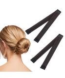 2 Pcs Dark Brown Magic Hair Bun Maker - Fast & Easy Donut Bun for Girls and Women - Buy Online on SooperMarket.com