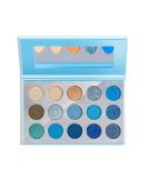 QIUFSSE Blue Eyeshadow Palette - 15 Colors Matte Glitter Blendable Eye Shadow Set for Women | Long Lasting Metallic Shades | Christmas Gift Idea - Buy Online on SooperMarket.com