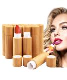 12 pieces empty lipstick lipstick sleeves with bamboo shell Merysan 5ml refillable empty lip balm. - Buy Online on SooperMarket.com