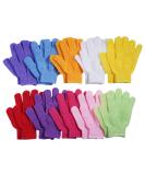 10 Pairs Exfoliating Bath GlovesMade of 100% NYLON10 Colors Double Sided Exfoliating Gloves for Beauty Spa Massage Skin Shower Scrubber Bathing Accessories. - Buy Online on SooperMarket.com