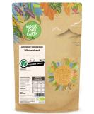 Wholefood Earth Organic Couscous Wholewheat 1 kg | Raw | GMO Free | Vegan | High Fibre | Certified Organic 1kg - Buy Online on SooperMarket.com