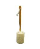 Natural Exfoliating Loofah Back Sponge Scrubber Brush with Wooden Handle - Bath and Shower Spa Tool - Buy Online on SooperMarket.com