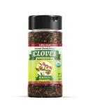 Organic Cloves Whole Raw Premium Quality Spice Fairtrade in Glass Jar - 1.41 oz - Buy Online on SooperMarket.com