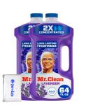 Mr Clean Multi Purpose Lavender Liquid Cleaner - Non-Toxic 64oz | 2X Concentrated Hardwood Floor Cleaner - 2 Pack - Buy Online on SooperMarket.com