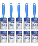 Pet Hair Lint Roller Set - 900 Extra Sticky Sheets, 5 Handles, 10 Refills - Portable Travel Size for Clothes, Furniture, Dog & Cat Hair Removal - Buy Online on SooperMarket.com