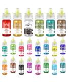 Buy 22 Colors Food Gel for Baking & Crafts | Sugar-Free Vibrant Concentrated Food Coloring - Ideal for Cakes Cookies Macarons & More - 6ml Each - Buy Online on SooperMarket.com