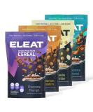 ELEAT High Protein Cereal - Low Sugar - Healthy Cereal - High in Fibre - Plant Based - Variety Pack (4 x 250g Pouches) ELEAT High Protein Cereal - Variety Pack - Buy Online on SooperMarket.com