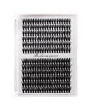 Bodermincer 240pcs D Curl 40D Cluster Eyelashes - 12-14mm Mixed DIY Eyelash Extensions for Stunning looks | International Shipping Available - Buy Online on SooperMarket.com