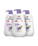 Dove Body Wash with Pump Relaxing Lavender Oil & Chamomile 3 Count for Renewed Healthy-Looking Skin Gentle Skin Cleanser with 24hr Renewing MicroMoisture 30.6 oz 3/30.6 Ounce - Buy Online on SooperMarket.com