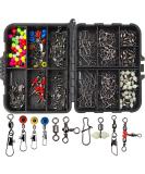 160 STK Fishing Vertebrae Snaps - Ball Bearing Barrel Snaps & 3-Way Triple Swivel Clips for Saltwater & Freshwater Fishing - Buy Online on SooperMarket.com