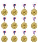 Abaokai 12 Pieces Gold Award Medals-Winner Medals Gold Prizes for Sports, Competitions, Party, Spelling Bees, Olympic Style, 2 Inches - Buy Online on SooperMarket.com