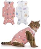 ANWA 2 Pack Cat Recovery Suit - Breathable Cat Surgery Recovery Suit Female Cat Onesie for Cats After Surgery Cat Spay Recovery Suit Female Abdominal Wounds M Alpaca + Kitten - Buy Online on SooperMarket.com