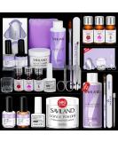 SAVILAND Acrylic Nail Kit - 100% Essential Oil 2oz Clear Powder Liquid Set & Nail Practice Mat - Professional DIY Nail Art for Beginners - Buy Online on SooperMarket.com