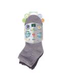 Earth Therapeutics Aloe Socks - Double Pack - Gray/Black (2 Pairs) Gray/Black - Buy Online on SooperMarket.com