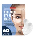 Purederm Collagen Under Eye Mask (60 Sheets) - Under Eye Patches Dark Circles and Puffiness - Rich Collagen Eye Zone Gel Mask Reduce Under eye Bags, Creases, Fine Lines - Eye Zone Patches for Moisturizing, Hydrating, Uplifting, Illuminating - Buy Online on SooperMarket.com